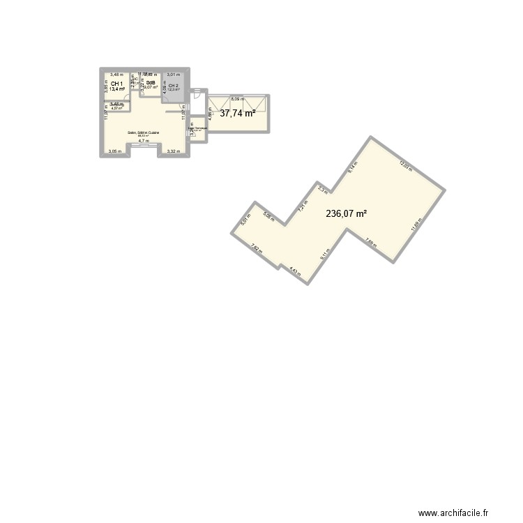 Maison Laroque V21062025. Plan de 9 pièces et 439 m2