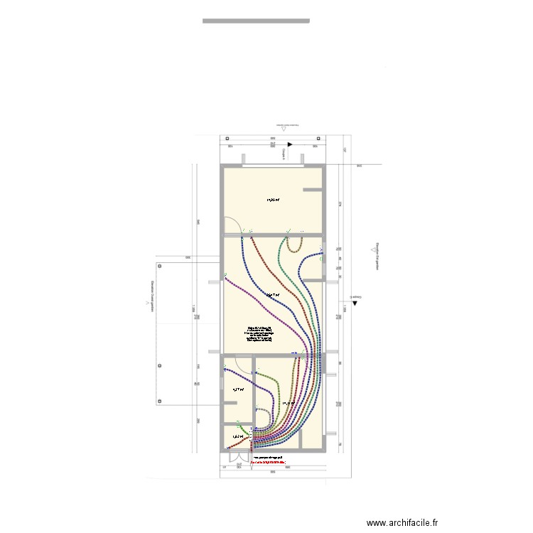 Mahajanga-maison-gardien-canalisation electrique. Plan de 5 pièces et 62 m2