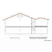 PLAN FACADE NORD - TOITURE