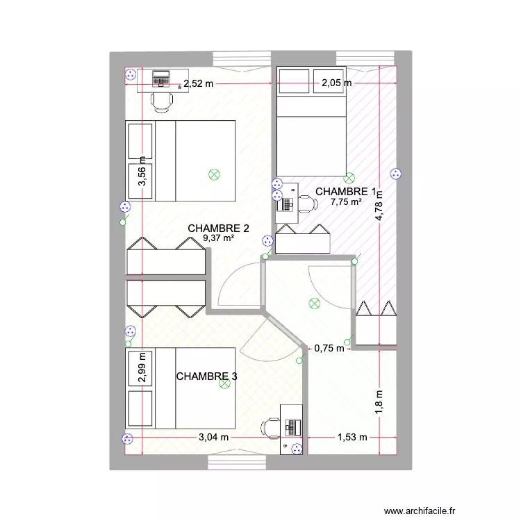 LEBOIS CLAIRE. Plan de 