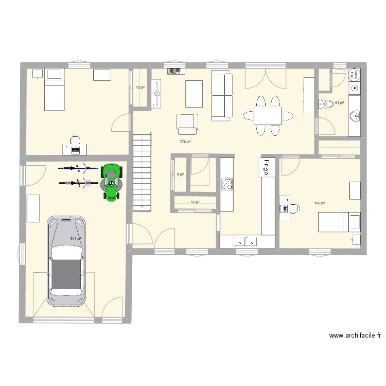 FG-30A. Plan de 7 pièces et 127 m2