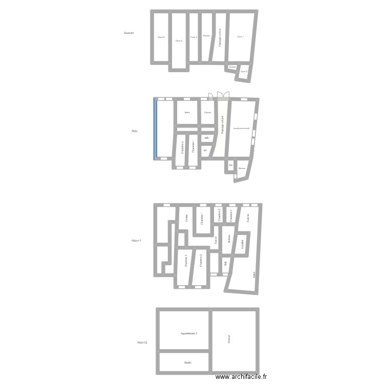 MERLIER. Plan de 0 pièce et 0 m2
