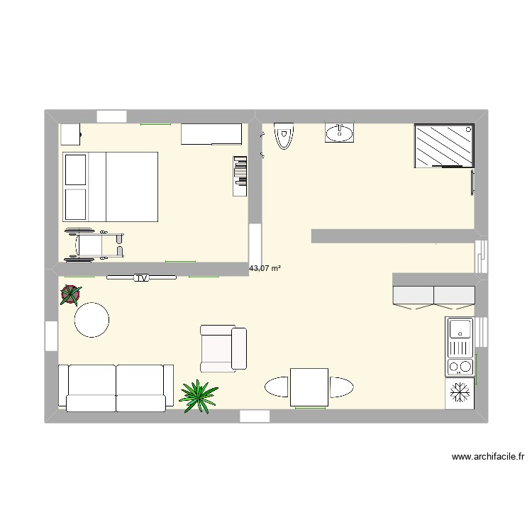 Maison pour personnes âgées. Plan de 0 pièce et 0 m2 Maison pour personnes âgées. Plan de 0 pièce et 0 m2