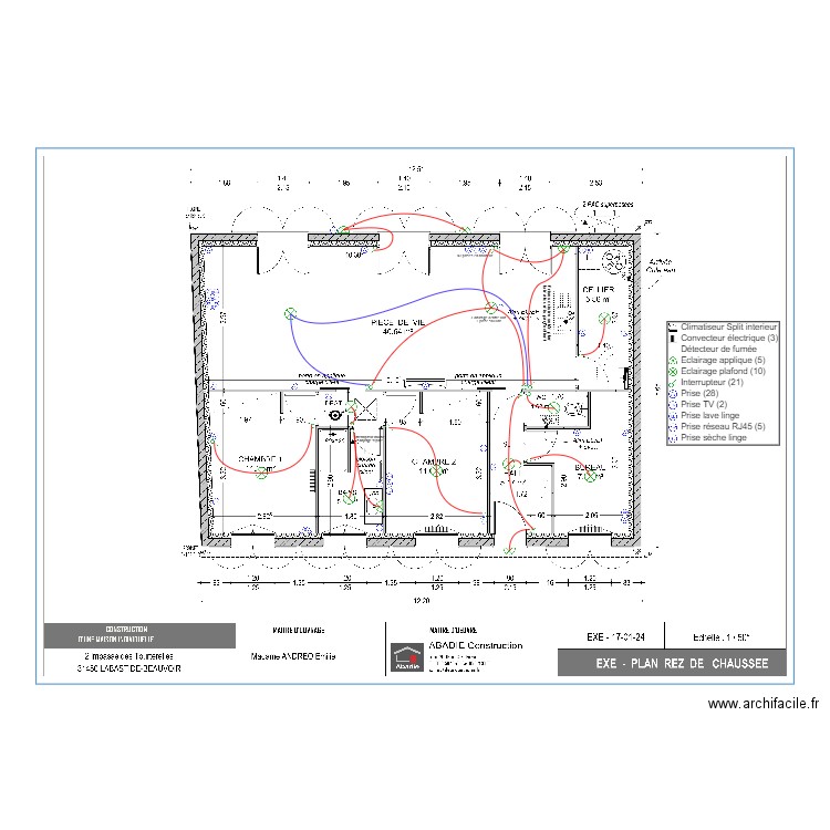 ANDREO ABADIE. Plan de 0 pièce et 0 m2