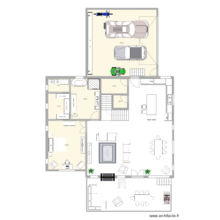 Plan Chalet 2023-12-07. Plan de 7 pièces et 118 m2