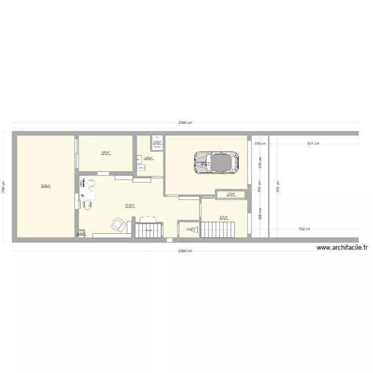 rez-de-chaussée. Plan de rez-de-chaussée. Plan de