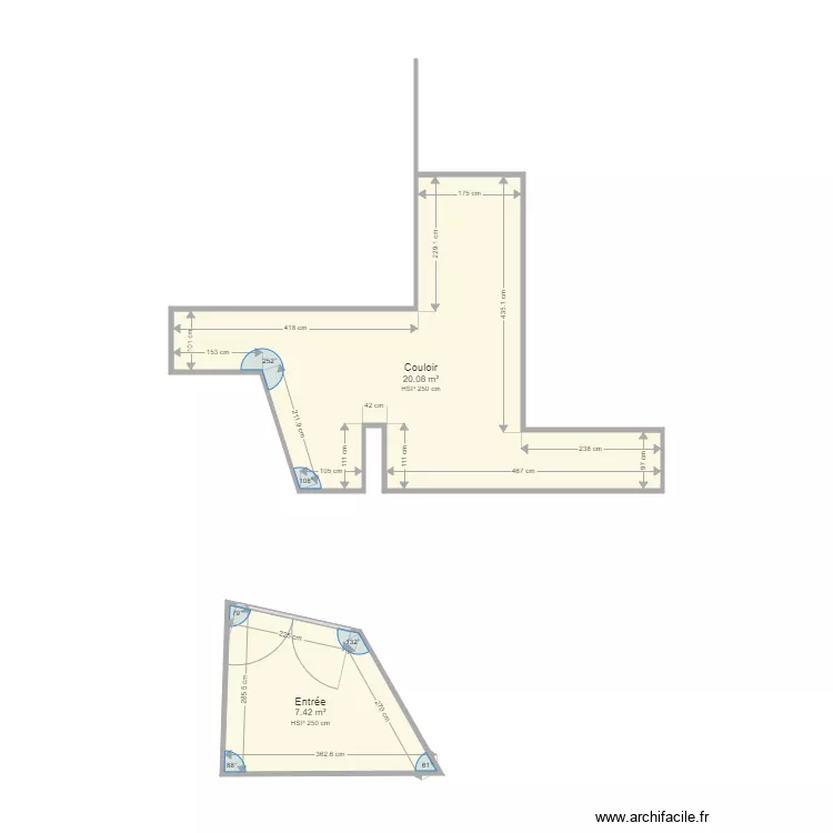 GAUDUFFE AIXE. Plan de 