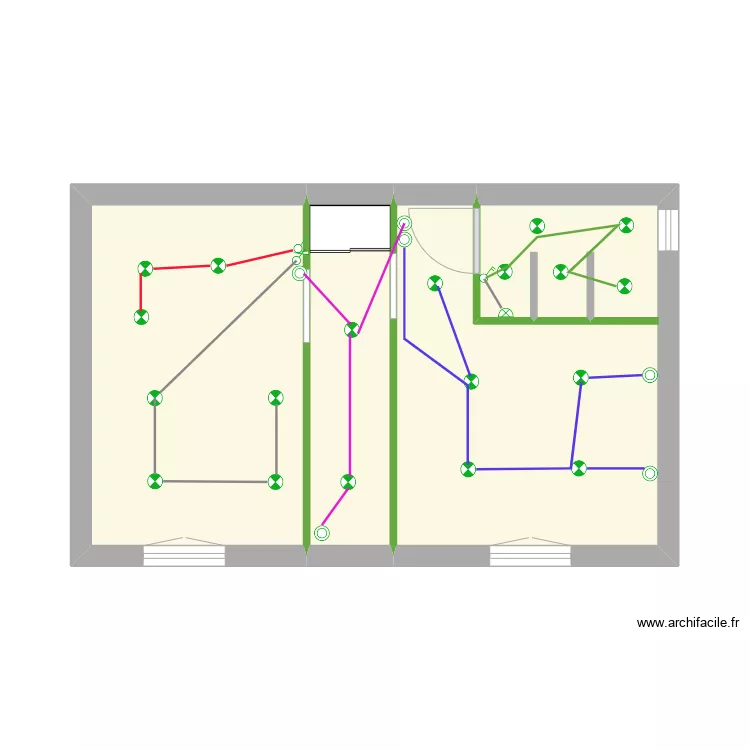 plan &eacute;clairage. Plan de 