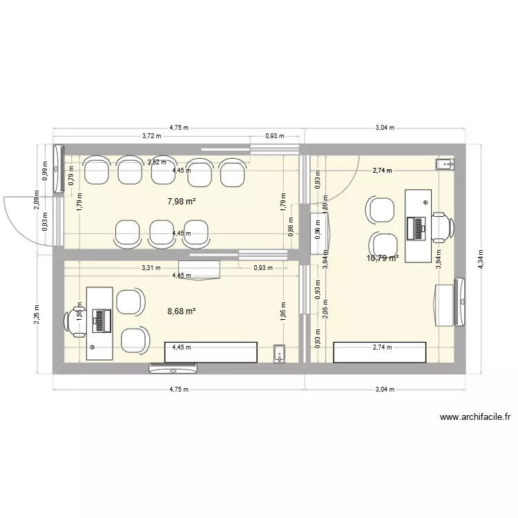 plan garage am&eacute;nagement apres avis MCBR. Plan de 3  et 27 m²