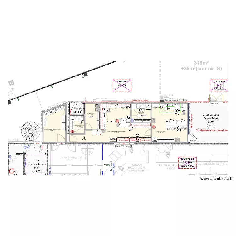 LA MOTTE SERVOLEX V7. Plan de 