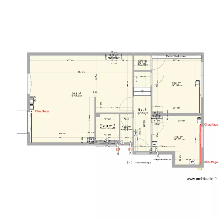 03 Boulogne Plan existant. Plan de 