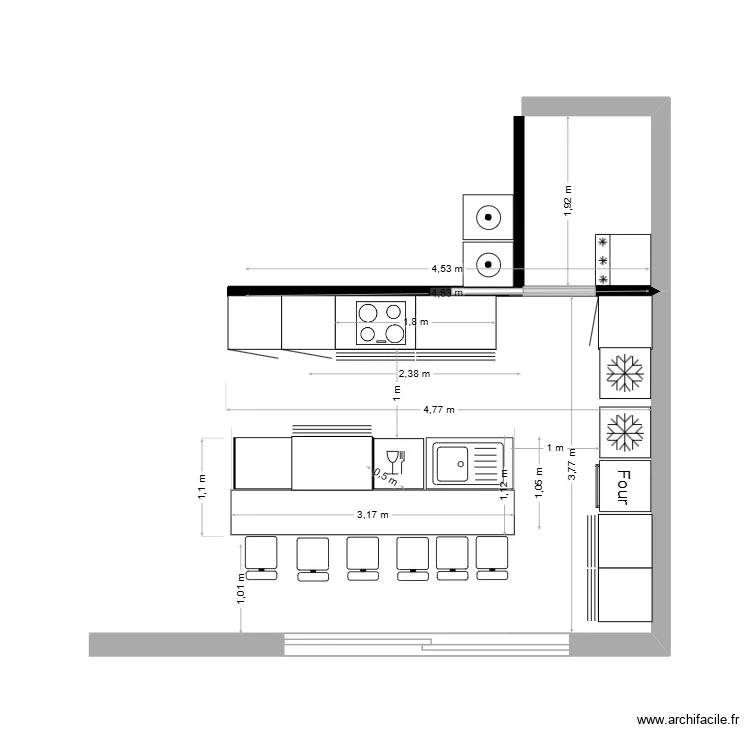 cuisine mazurier aout 2026. Plan de 