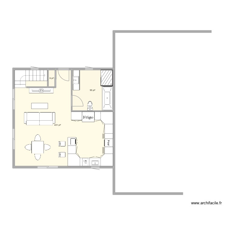 etage 1. Plan de 0 pièce et 0 m2