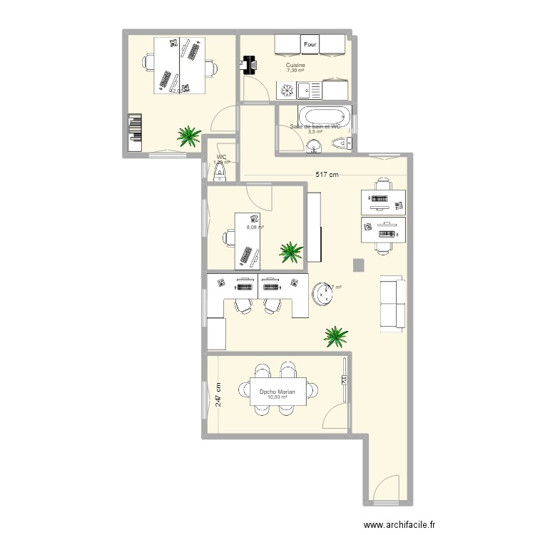 Velazquez_73 Actual. Plan de 7 pièces et 81 m2