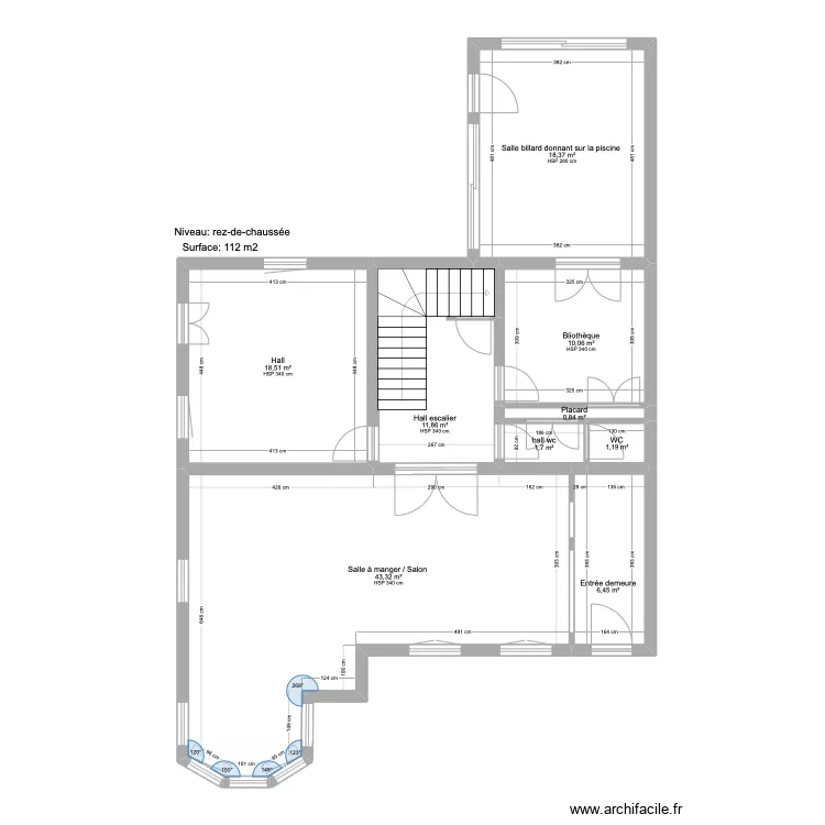 Niveau : Rez-de-chaussée. Plan de Niveau : Rez-de-chaussée. Plan de