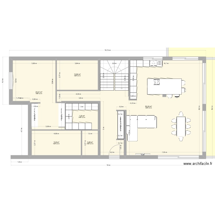Marennes new2. Plan de 13 pièces et 393 m2