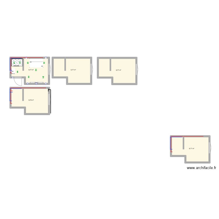 rez dekchaussee. Plan de 0 pièce et 0 m2