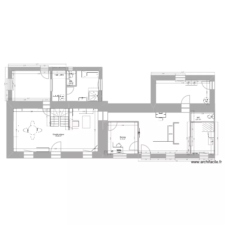 R&eacute;novation JAOUEN Jennifer & Jean-Fran&ccedil;ois V2. Plan de 