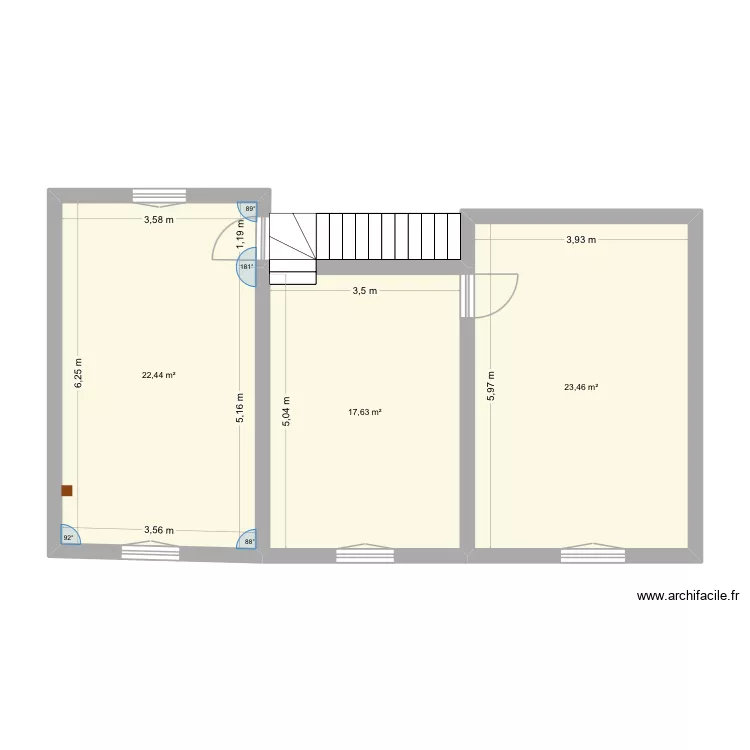 COMBLES. Plan de 3 et 64 m² COMBLES. Plan de 3 et 64 m²