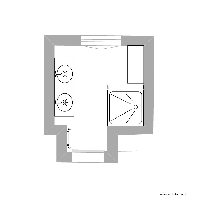 sdb. Plan de 0 pièce et 0 m2