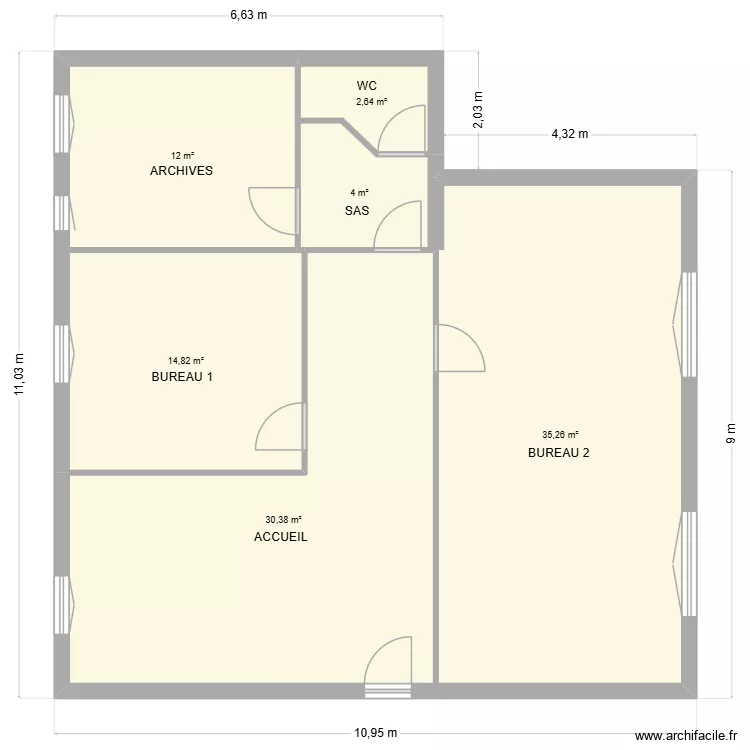 JUST. Plan de 6 et 99 m² JUST. Plan de 6 et 99 m²