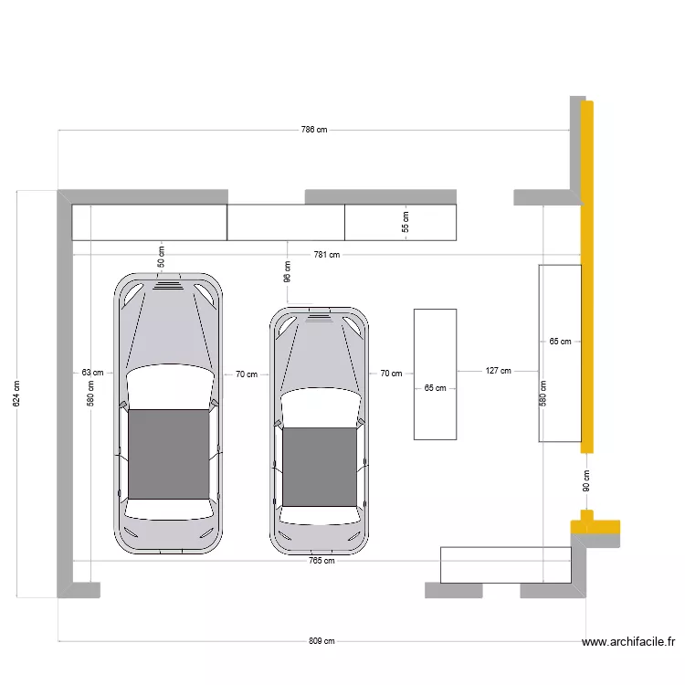 Garage. Plan de 