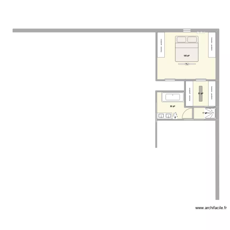 Première 08. Plan de 4 et 29 m² Première 08. Plan de 4 et 29 m²