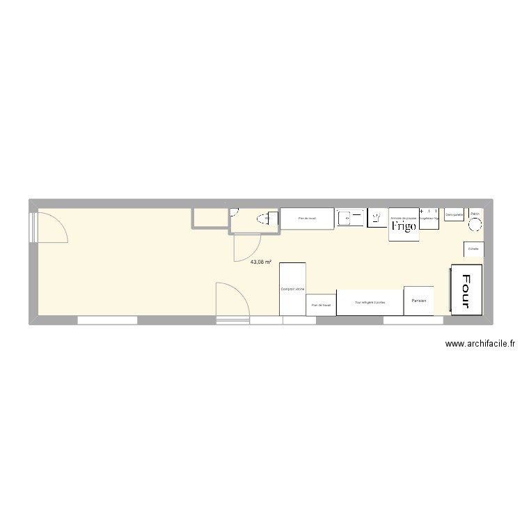 Poissonniers. Plan de 0 pièce et 0 m2