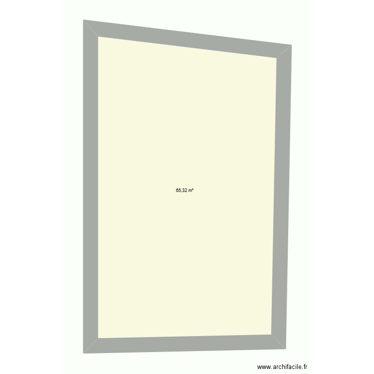 ag_base. Plan de 1 pièce et 65 m2