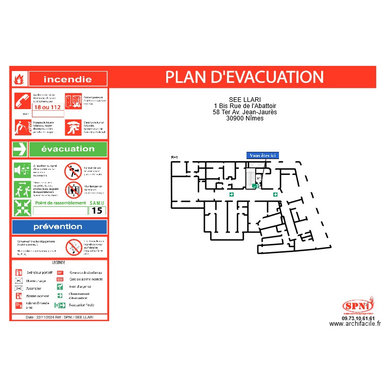 SEE LLARI R+1. Plan de 3 pièces et 7 m2
