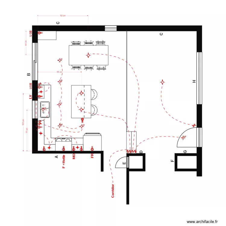 Jackie Cuisine &eacute;lectrique. Plan de 