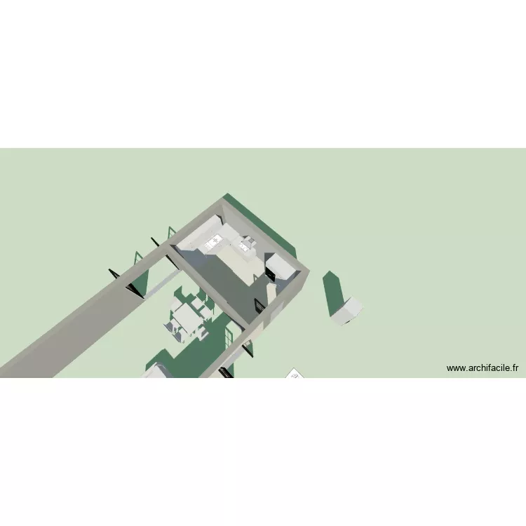 cuisine. Plan de 1 Pièce et 14 m² cuisine. Plan de 1 Pièce et 14 m²