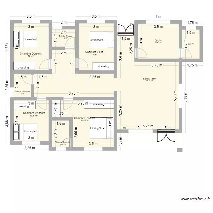 Villa. Plan de Villa. Plan de