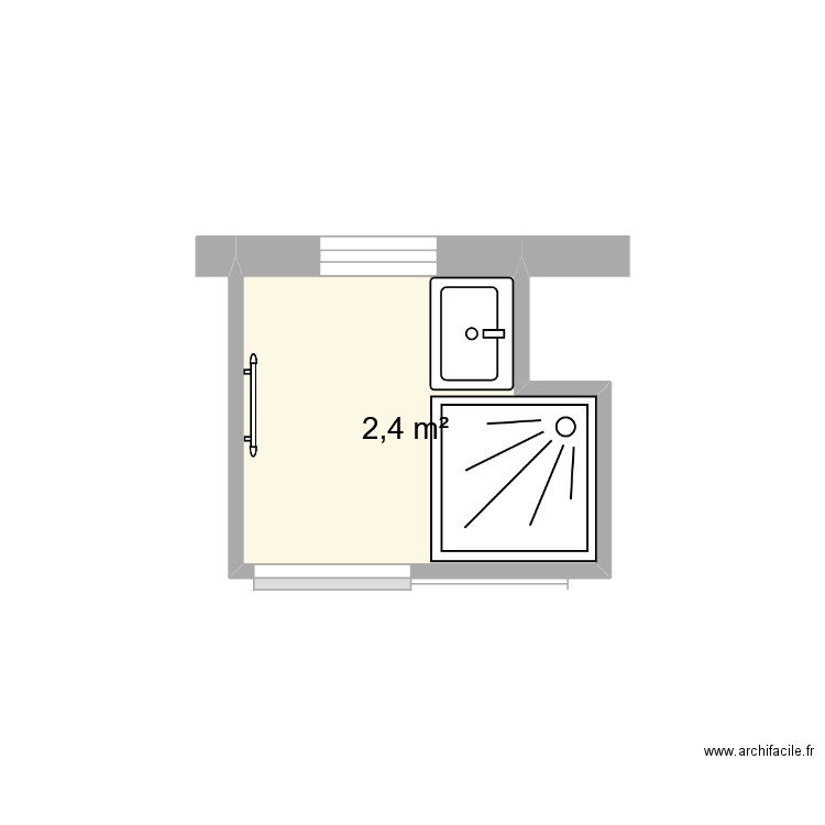couloumé moliets. Plan de 1 pièce et 2 m2