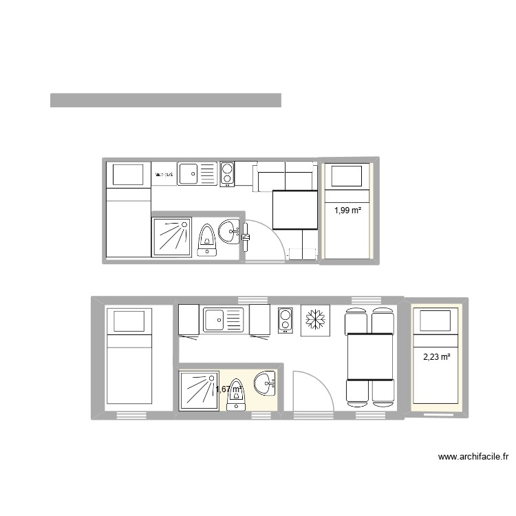 container amenagement. Plan de 0 pièce et 0 m2