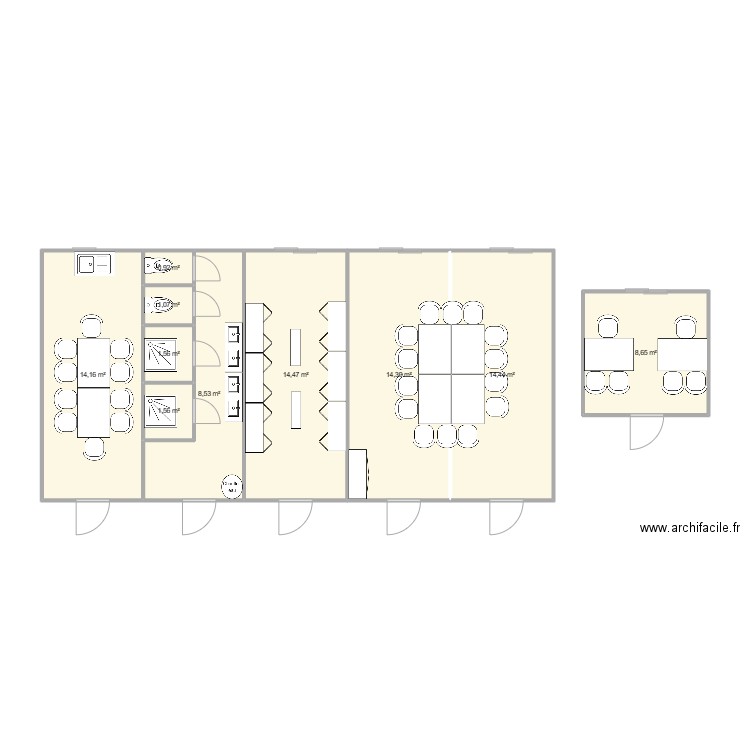 PAILLASEUR FRERE CHANTIER MARENNES. Plan de 10 pièces et 80 m2