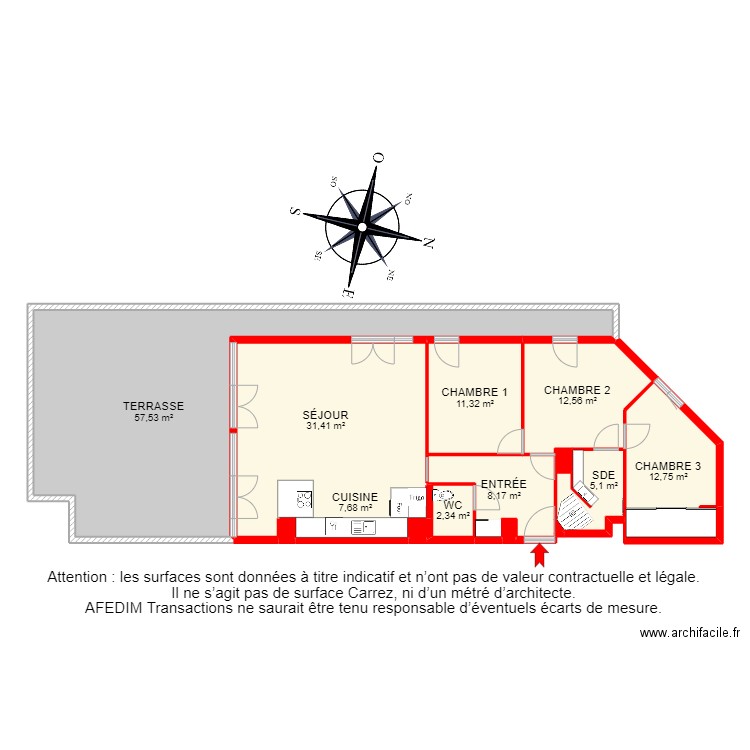 BI 16950 - . Plan de 15 pièces et 176 m2