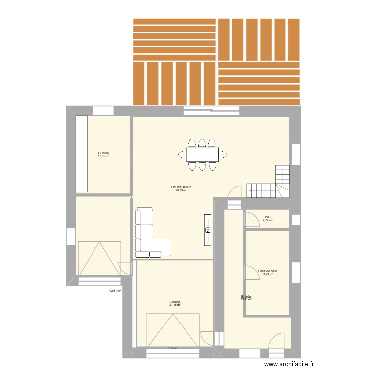 dorian. Plan de 8 pièces et 135 m2