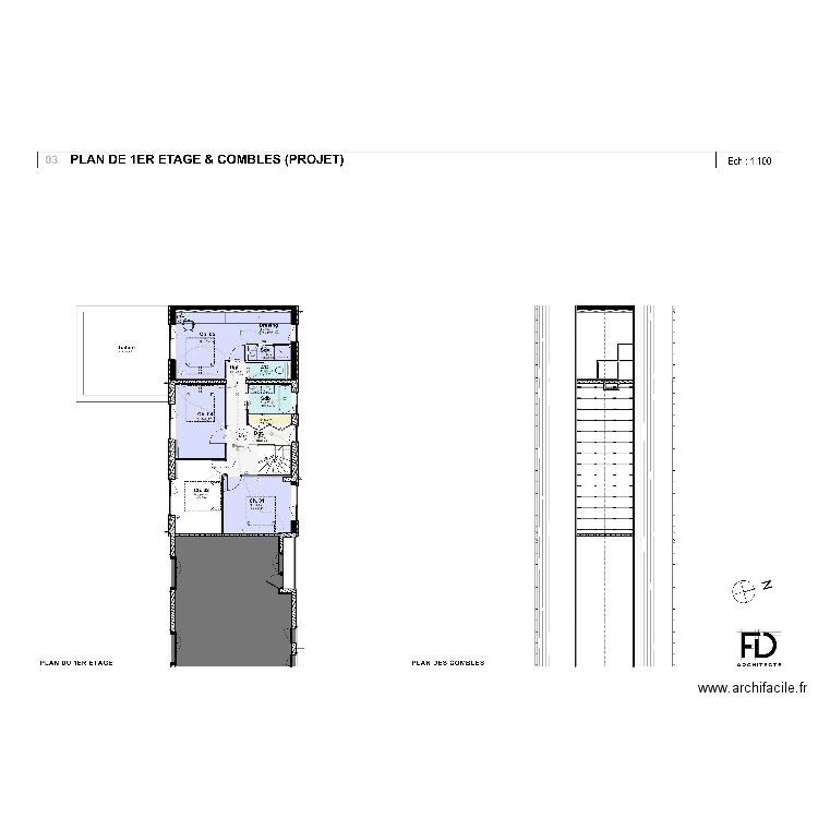 Chevalier R+1. Plan de 0 pièce et 0 m2