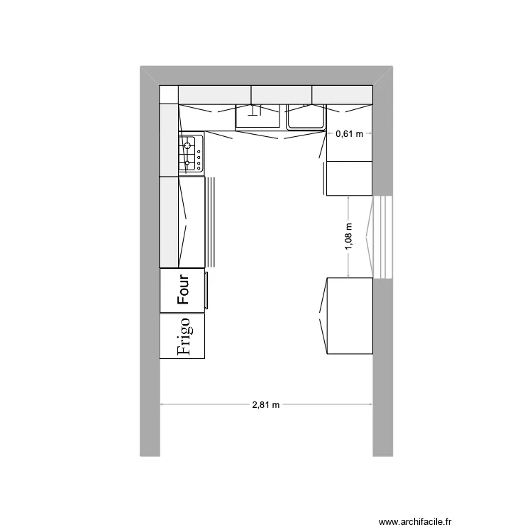 Cuisine Albessard. Plan de 