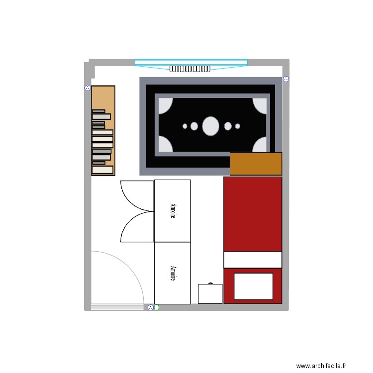 Chambre gael 2.0. Plan de 0 pièce et 0 m2