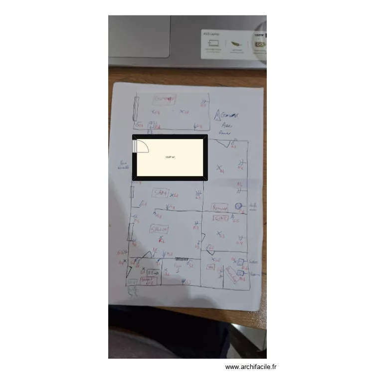 ludo. Plan de 1 et 11 m² ludo. Plan de 1 et 11 m²