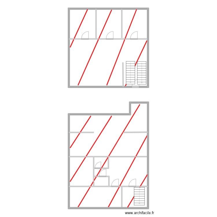 BENAYOUN. Plan de 18 pièces et 165 m2