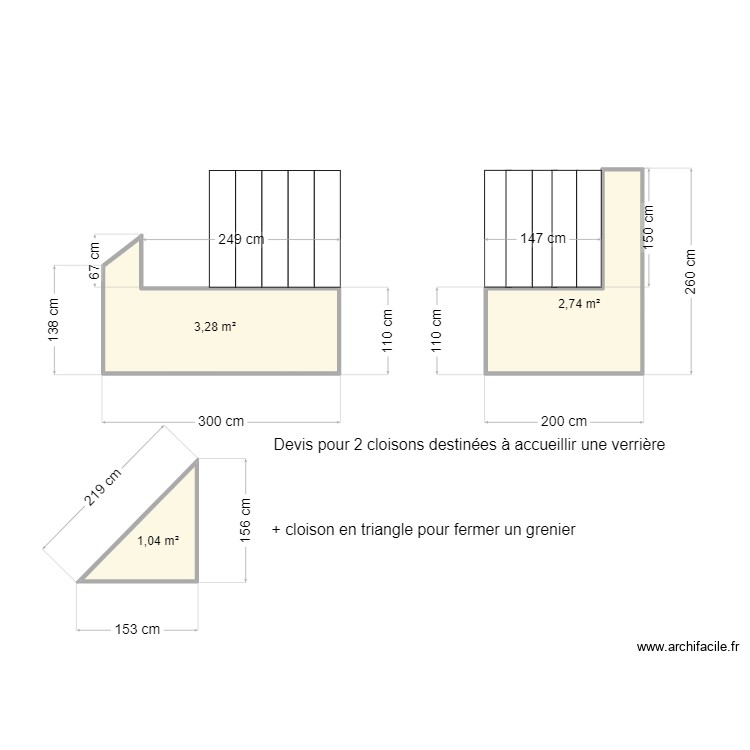 verri&egrave;re. Plan de 0 pièce et 0 m2