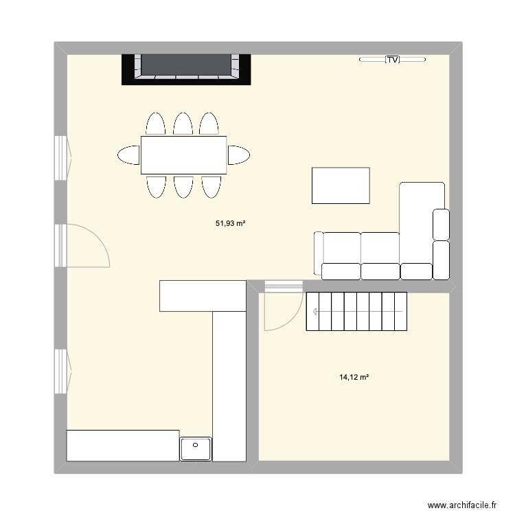 Salon. Plan de 0 pièce et 0 m2
