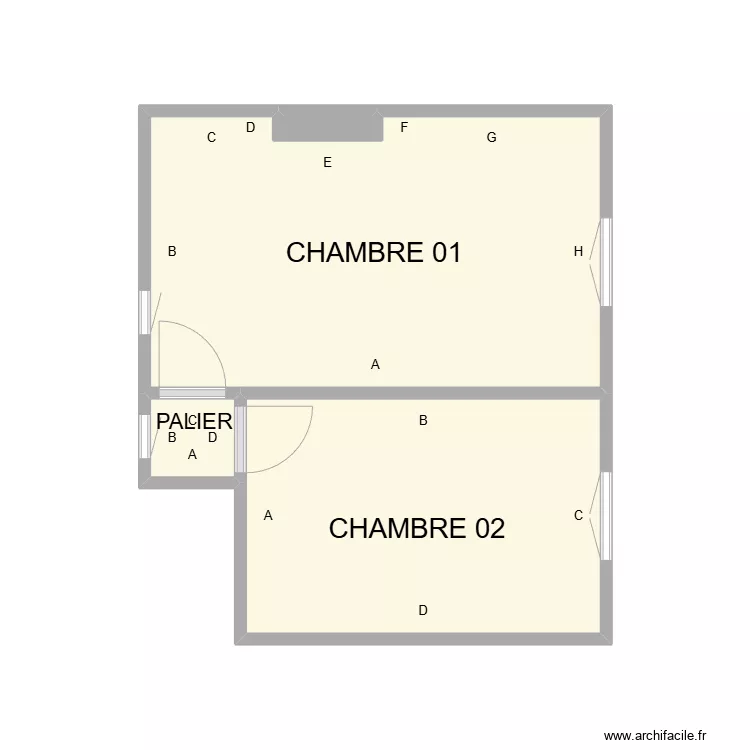 ETAGE FRANCQUEVAUX PLB. Plan de ETAGE FRANCQUEVAUX PLB. Plan de