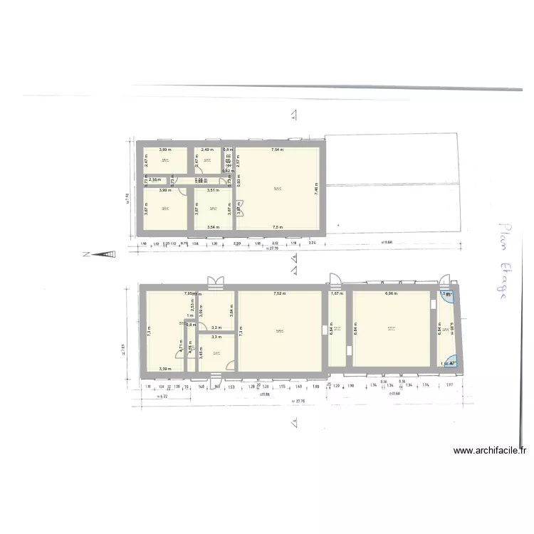 CS Fontenailles. Plan de 