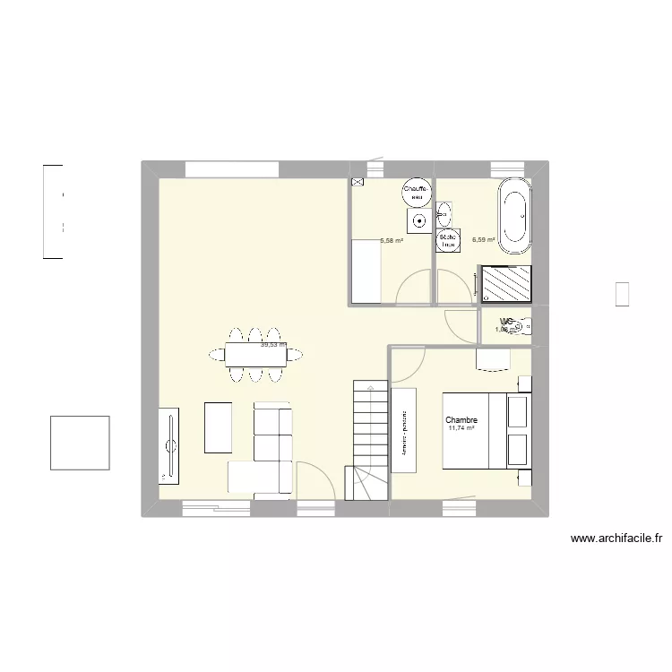 Maison bon. Plan de 