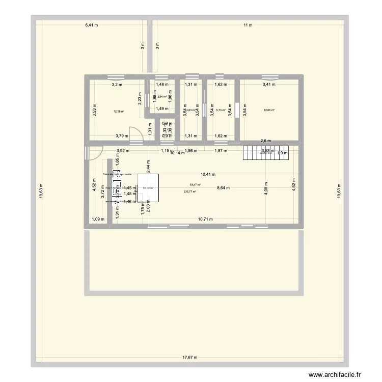 Maison 2. Plan de 