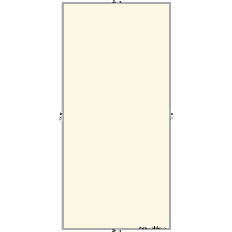 terrain. Plan de 1 pièce et -1847 m2